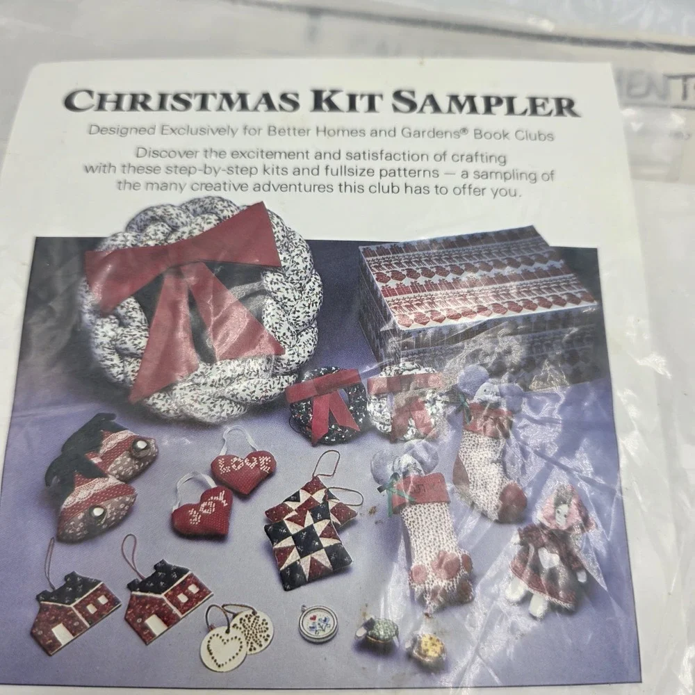 Vtg Better‎ Homes & Gardens Christmas Ornament Sampler Kit 1984~See Description